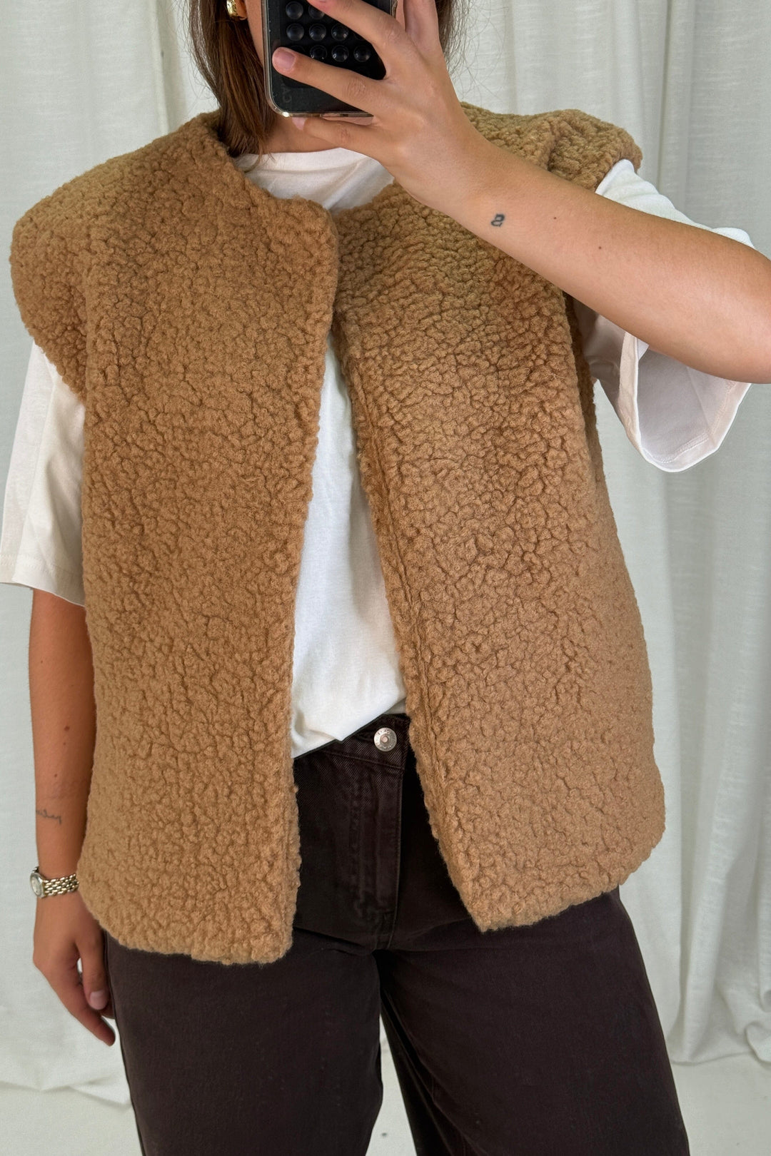 A-bee - Alicia Vest - Camel Veste
