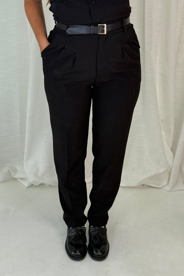 A-bee - Anine Pants - Black Bukser