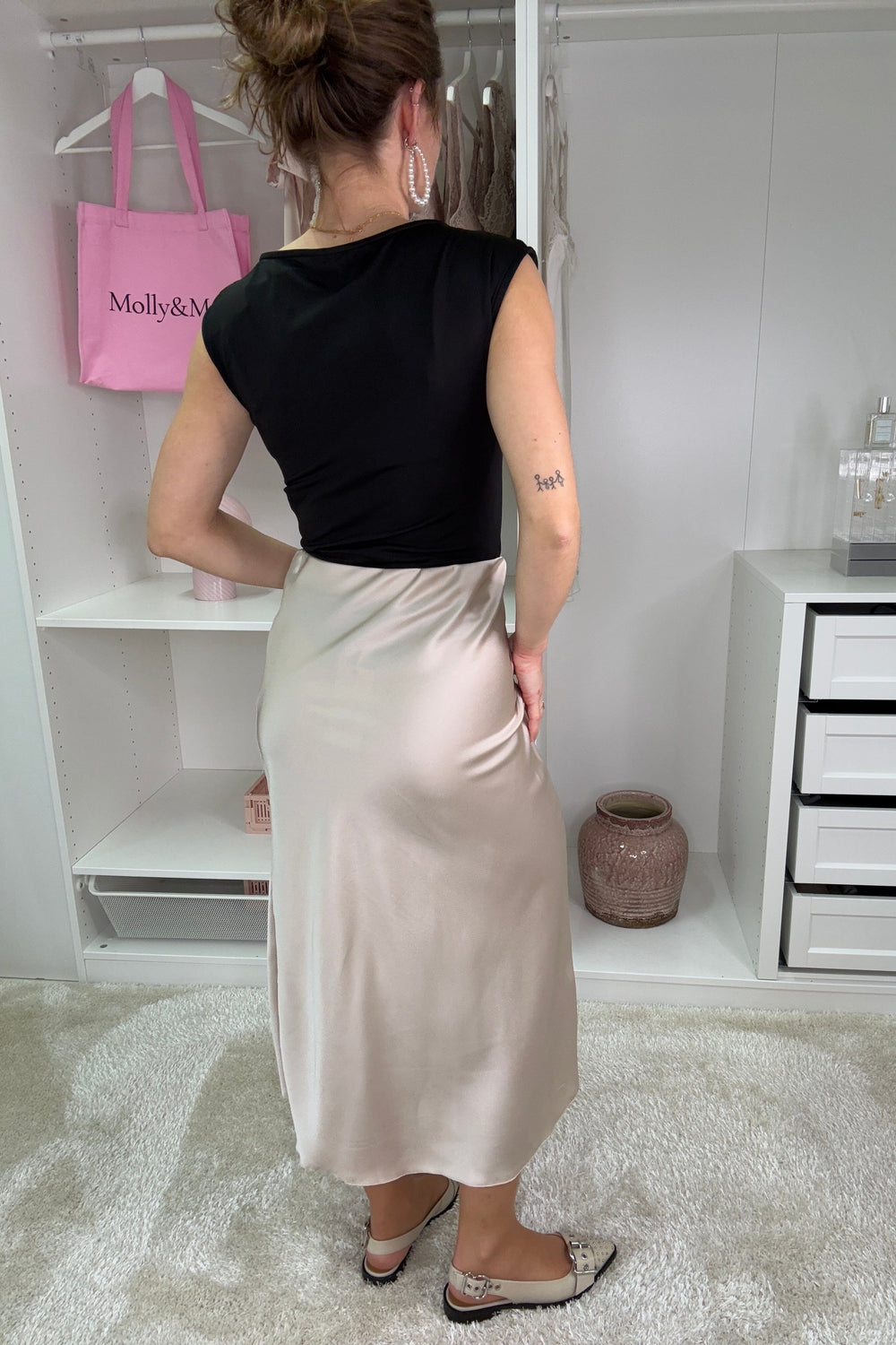 A-bee - Anne Skirt - Champagne Nederdele