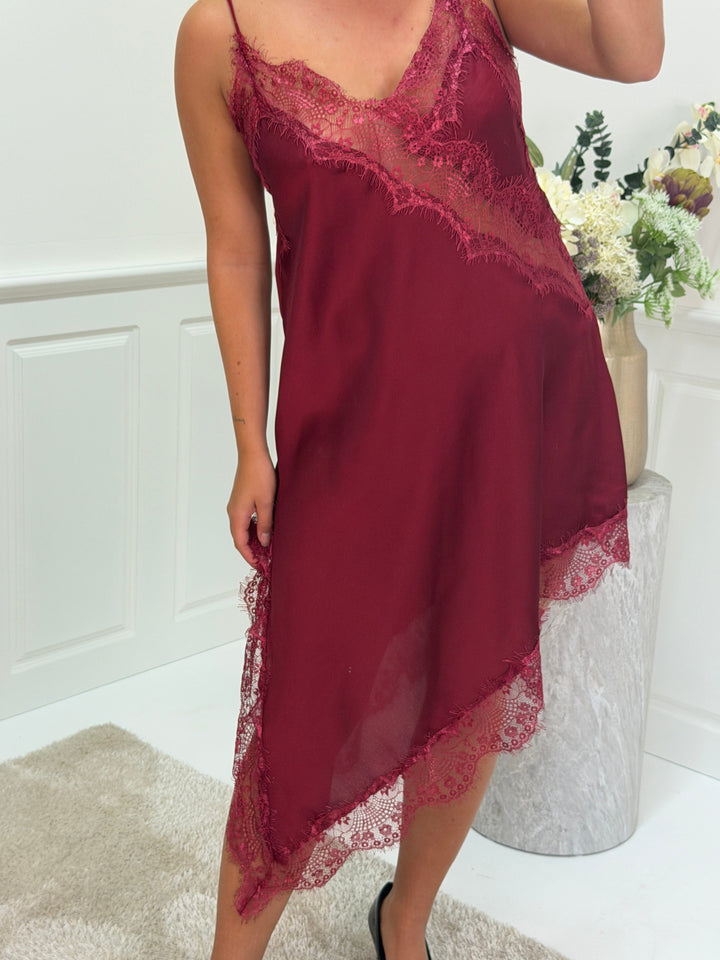 A-bee - Lenidress - Burgundy Kjoler