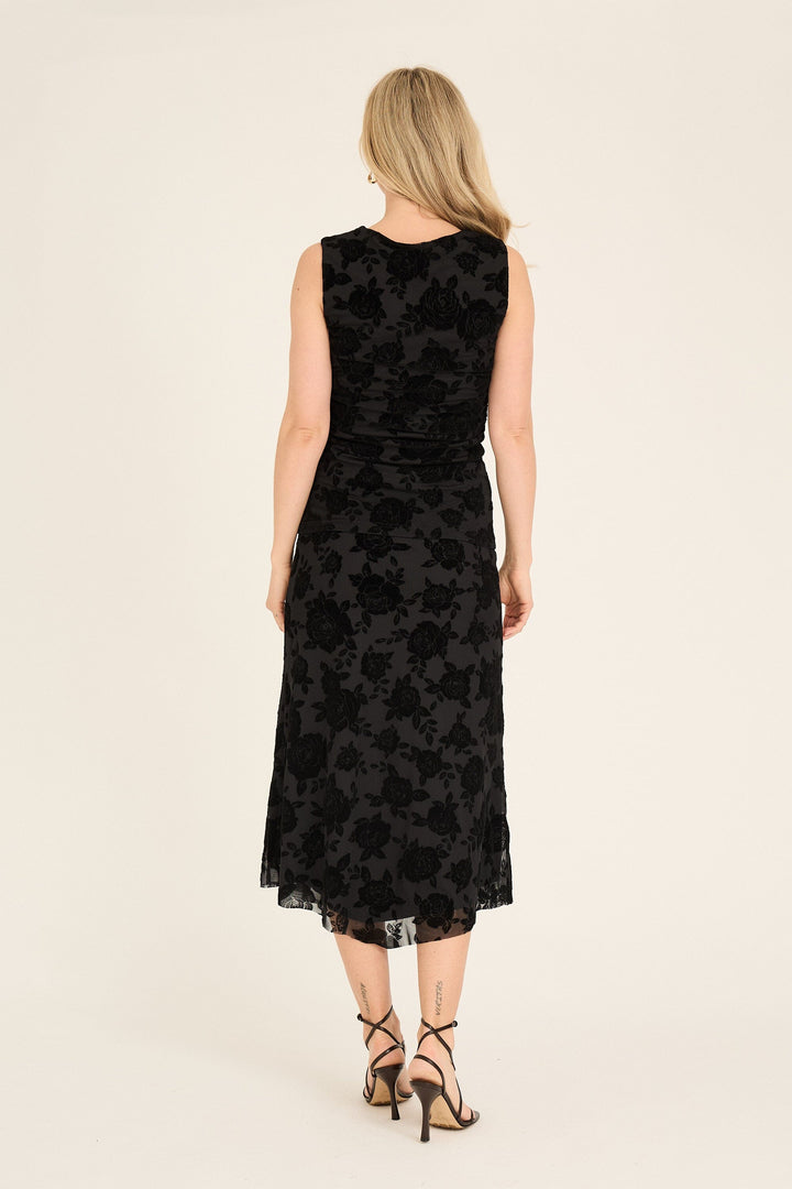 A-View - Claudine Skirt AV7003 - 999 - Black Nederdele