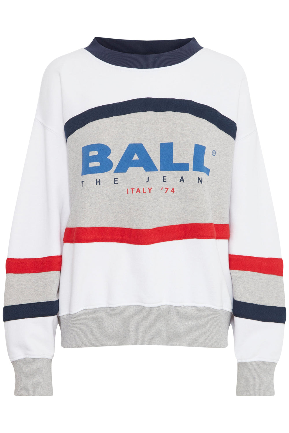 Ball - Baluca Sweat - 204054 Medium Grey Melange Sweatshirts