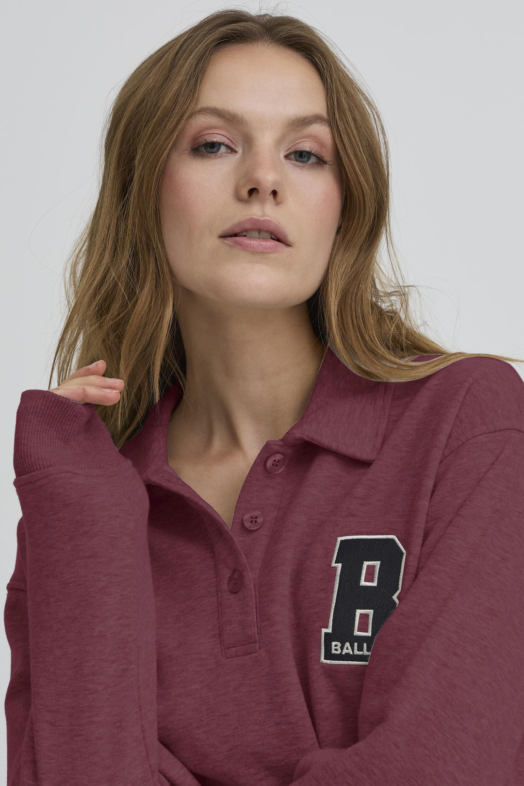 Ball - Bariva Polo Sweat 50408098 - 191526 - Chocolate Truffle Sweatshirts