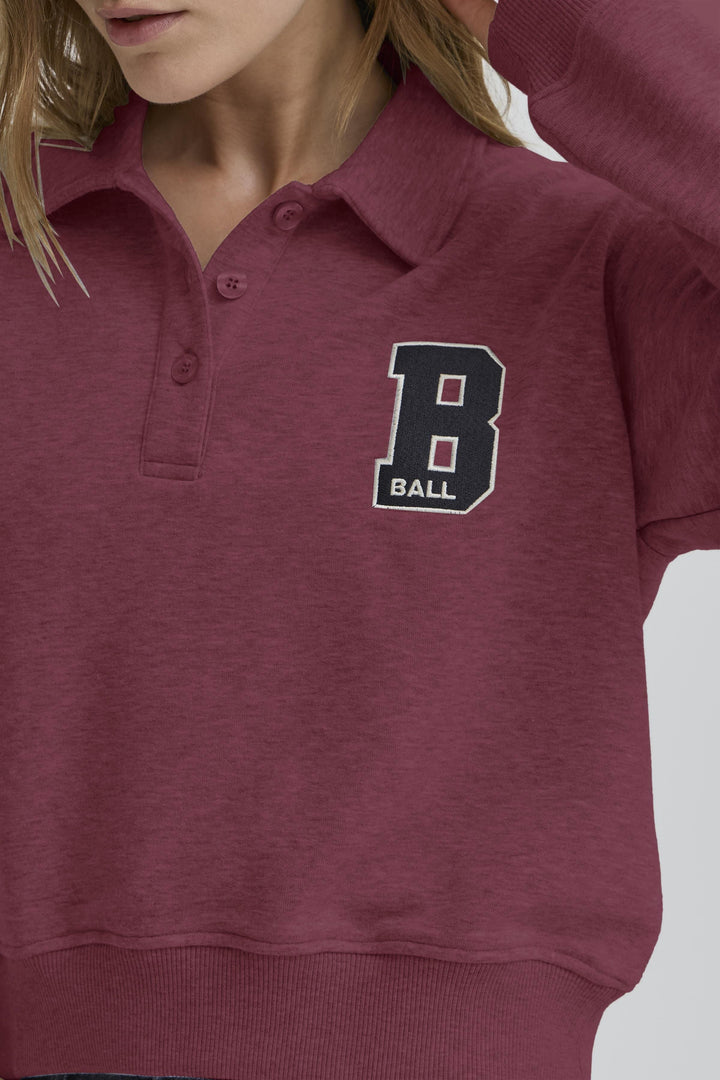 Ball - Bariva Polo Sweat 50408098 - 191526 - Chocolate Truffle Sweatshirts
