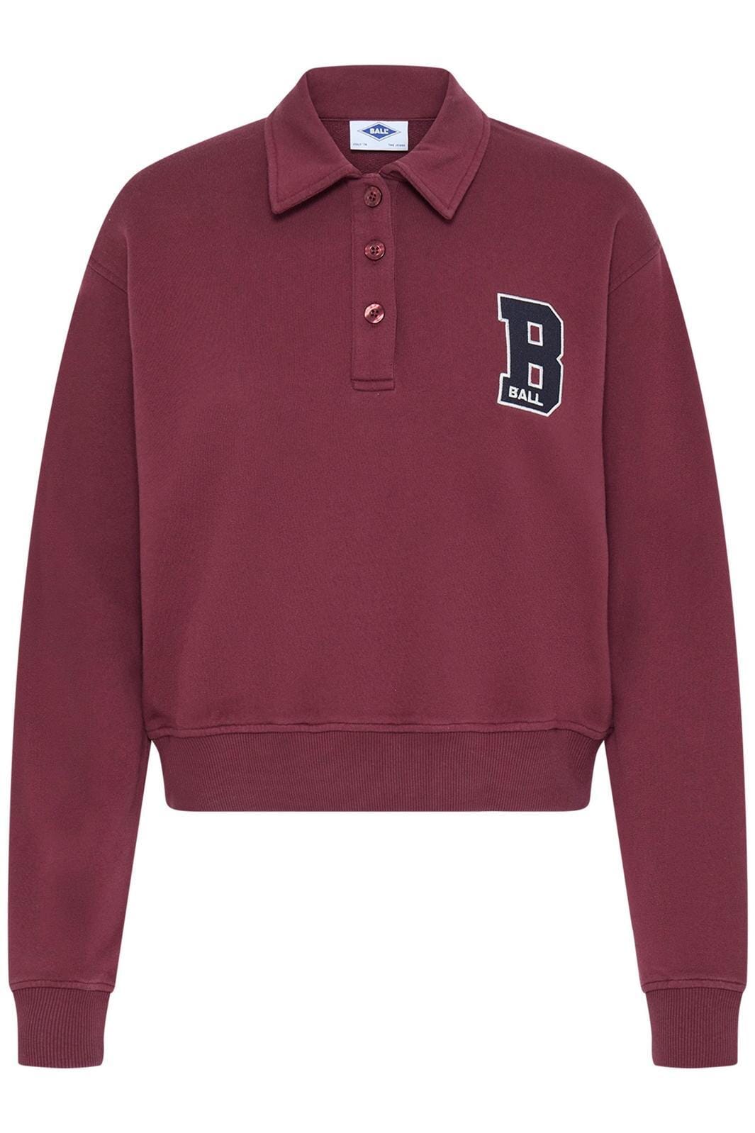 Ball - Bariva Polo Sweat 50408098 - 191526 - Chocolate Truffle Sweatshirts