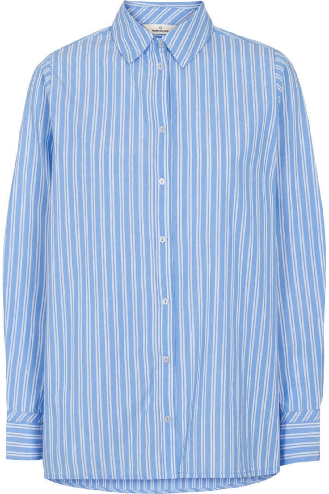 Basic Apparel - Merri Shirt - 639 princess blue / Bright white