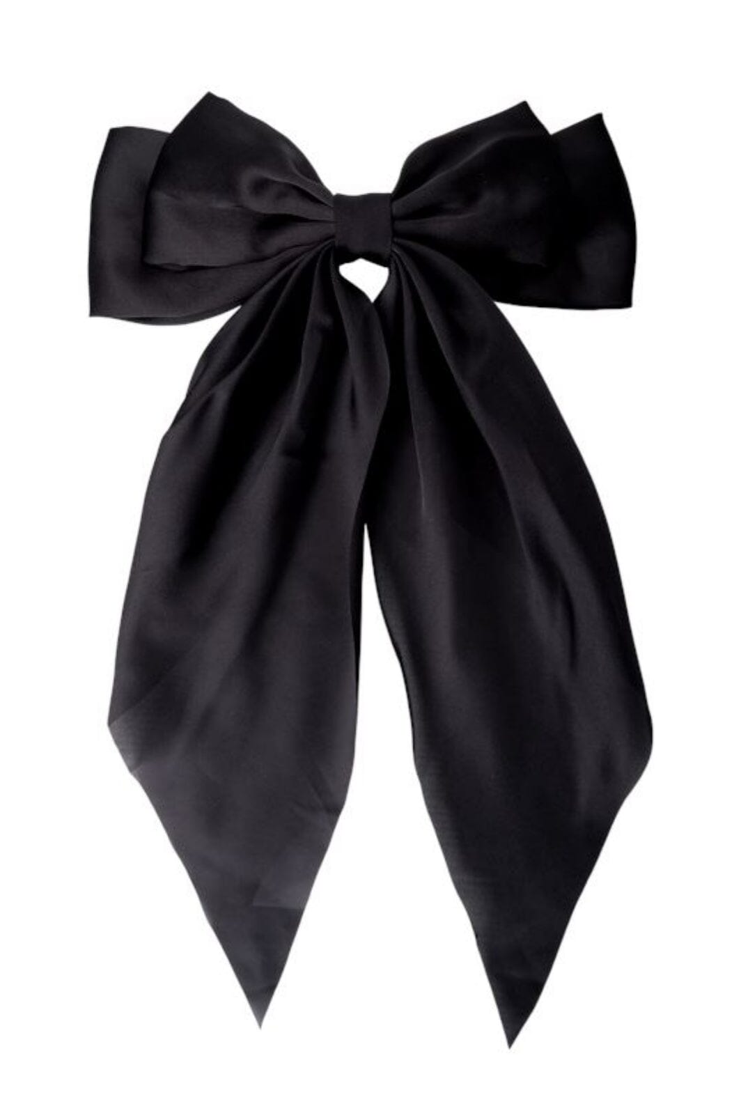 Black Colour - Bcrenee Satin Bow Barette - Black