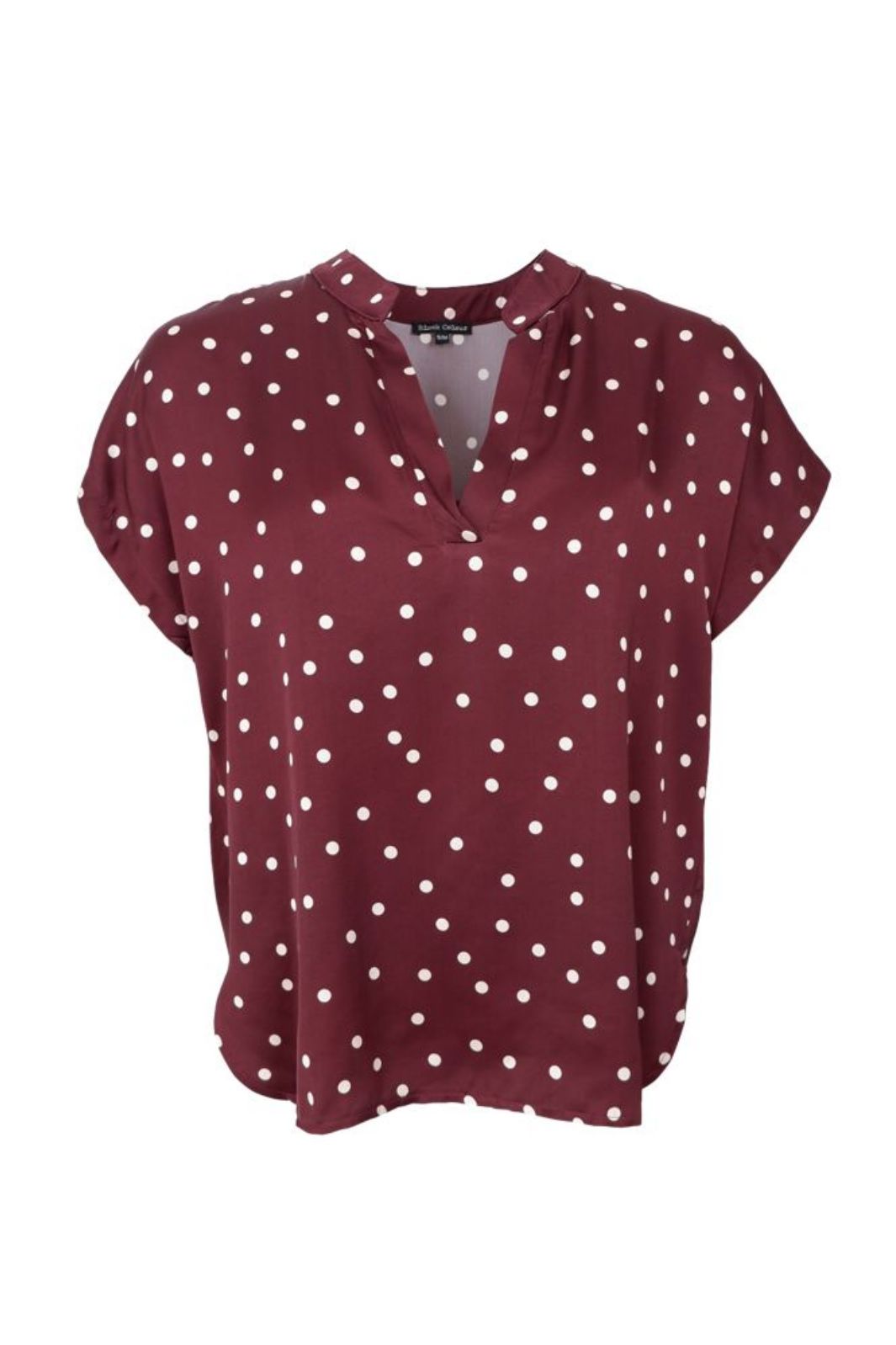 Black Colour - Bcvalery Ss Blouse 40993 - Plum Bluser