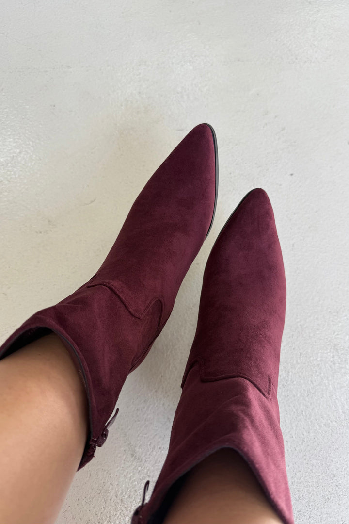 Bloom - Fawn Boots - Burgundy Støvler