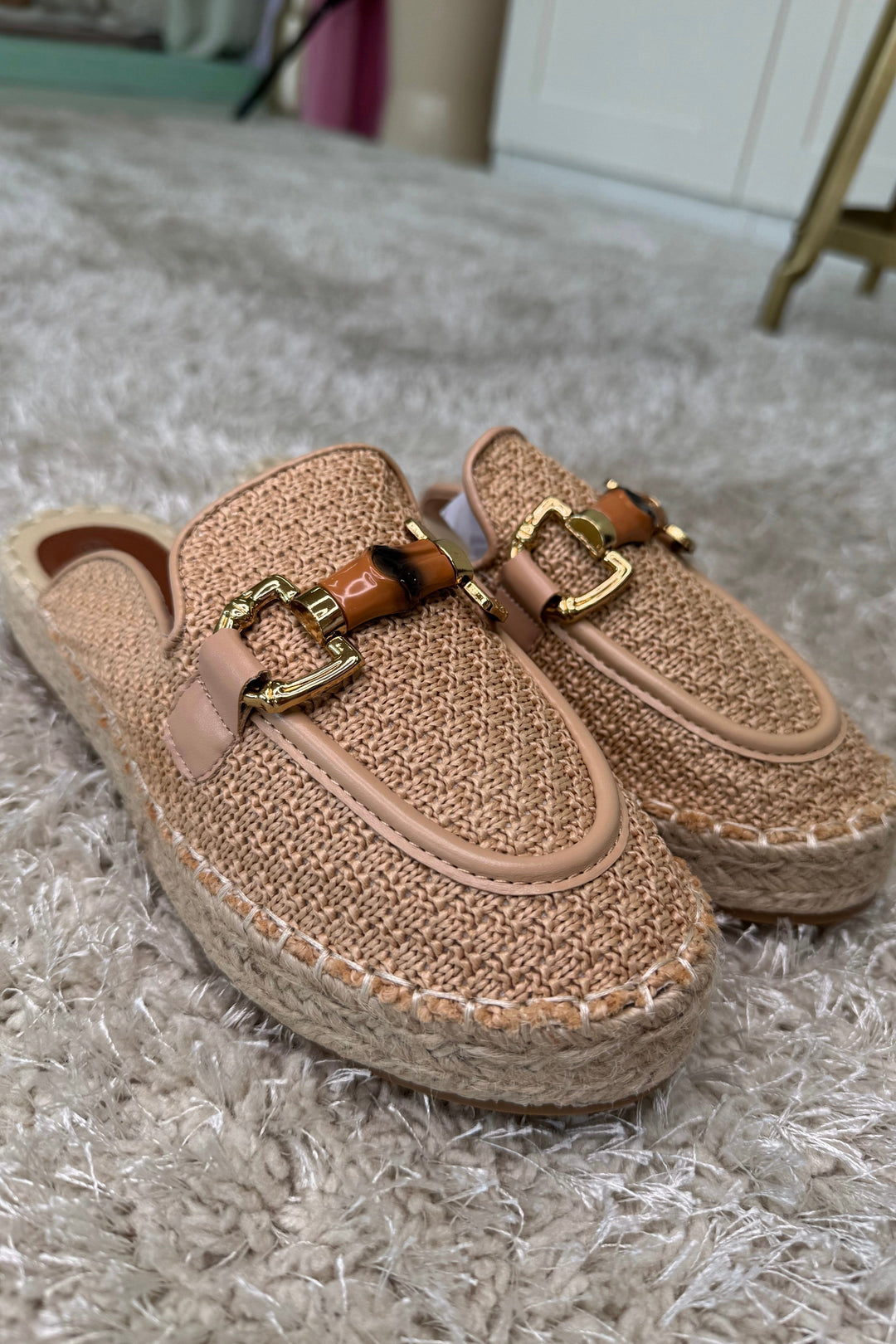 Bloom - Narcissus Platform Mules - Taupe Sandaler