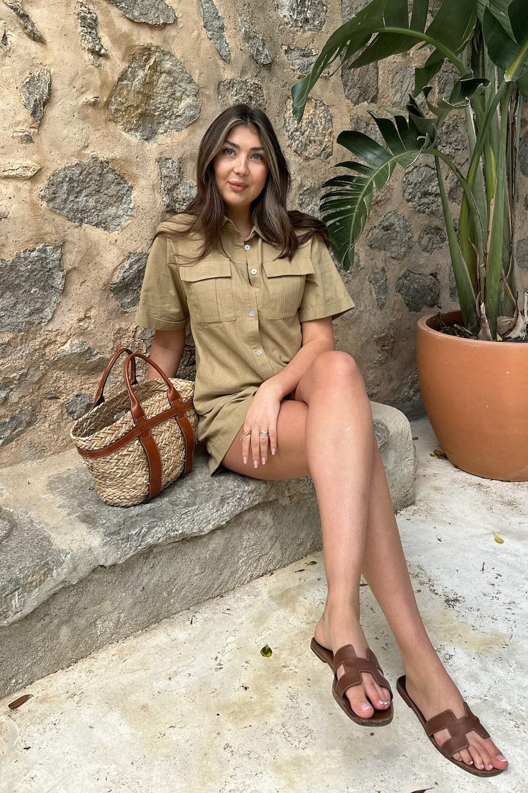 BYIC - Celinaic Shirt - lkhaki Light Khaki Bluser