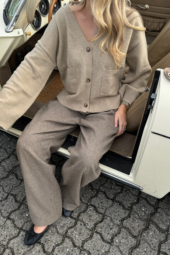 BYIC - Claraic Pants - brownm Brown Melange Bukser