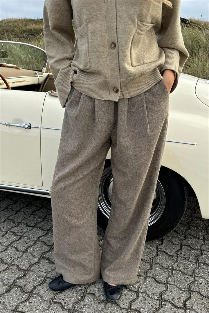 BYIC - Claraic Pants - brownm Brown Melange Bukser