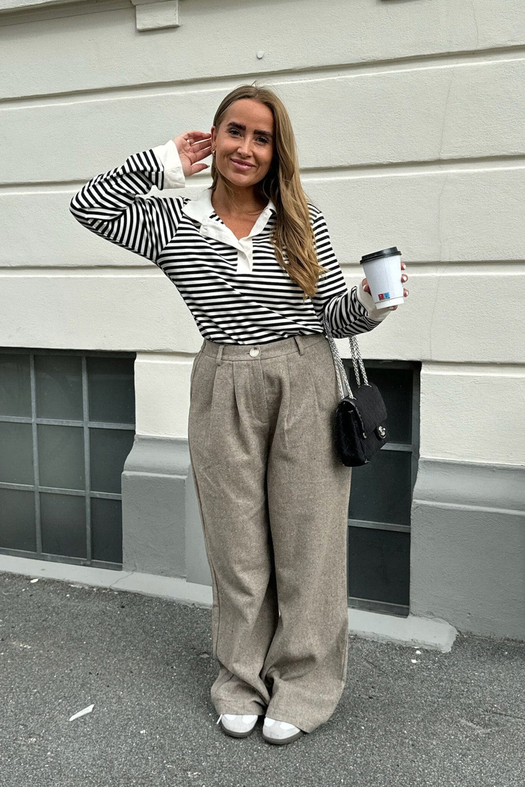 BYIC - Claraic Pants - brownm Brown Melange Bukser