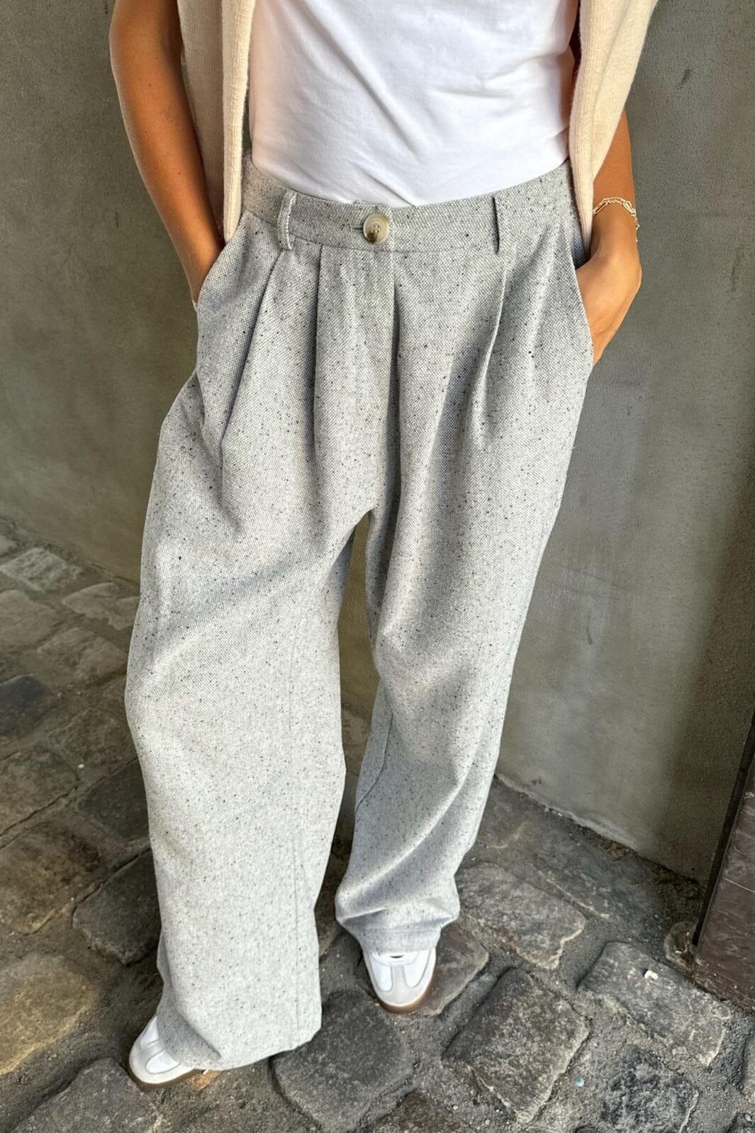 BYIC - Claraic Pants - greym Grey Melange Bukser