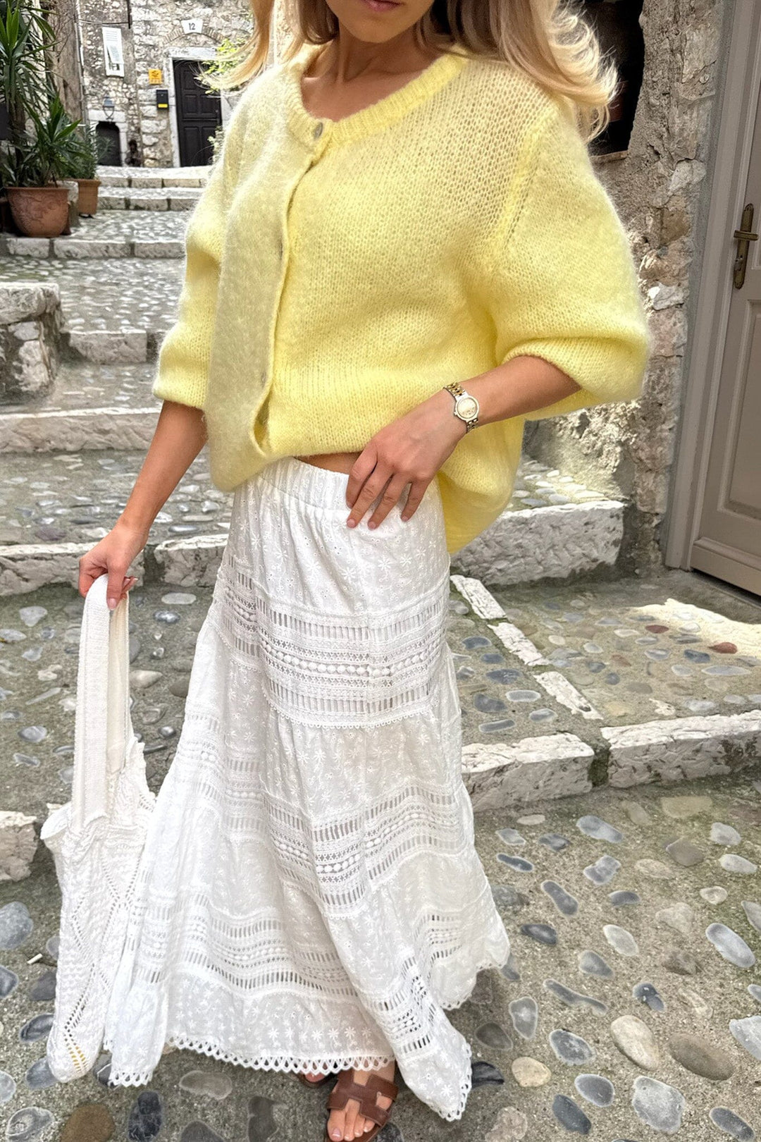 BYIC - Saraic Long Skirt - wl White Lace Nederdele