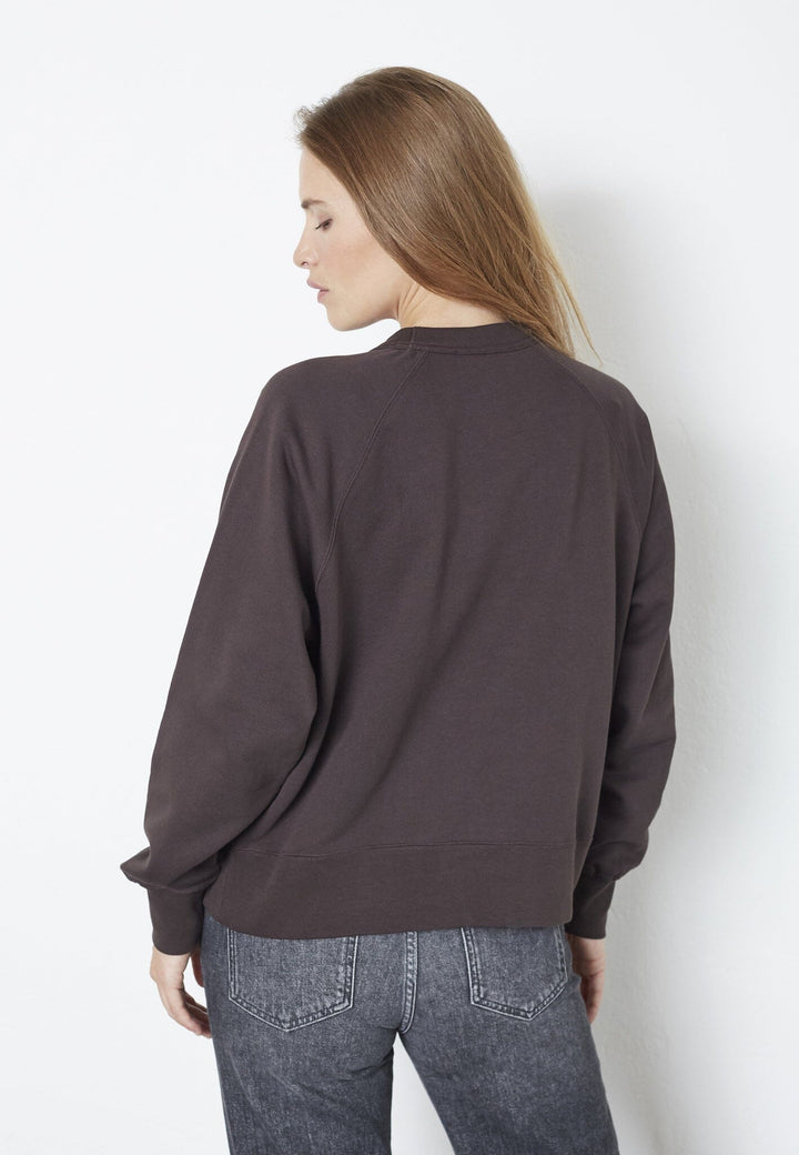 Co´Couture - Eriscc Emb Sweat 47006 - 145 - Dark Brown Sweatshirts