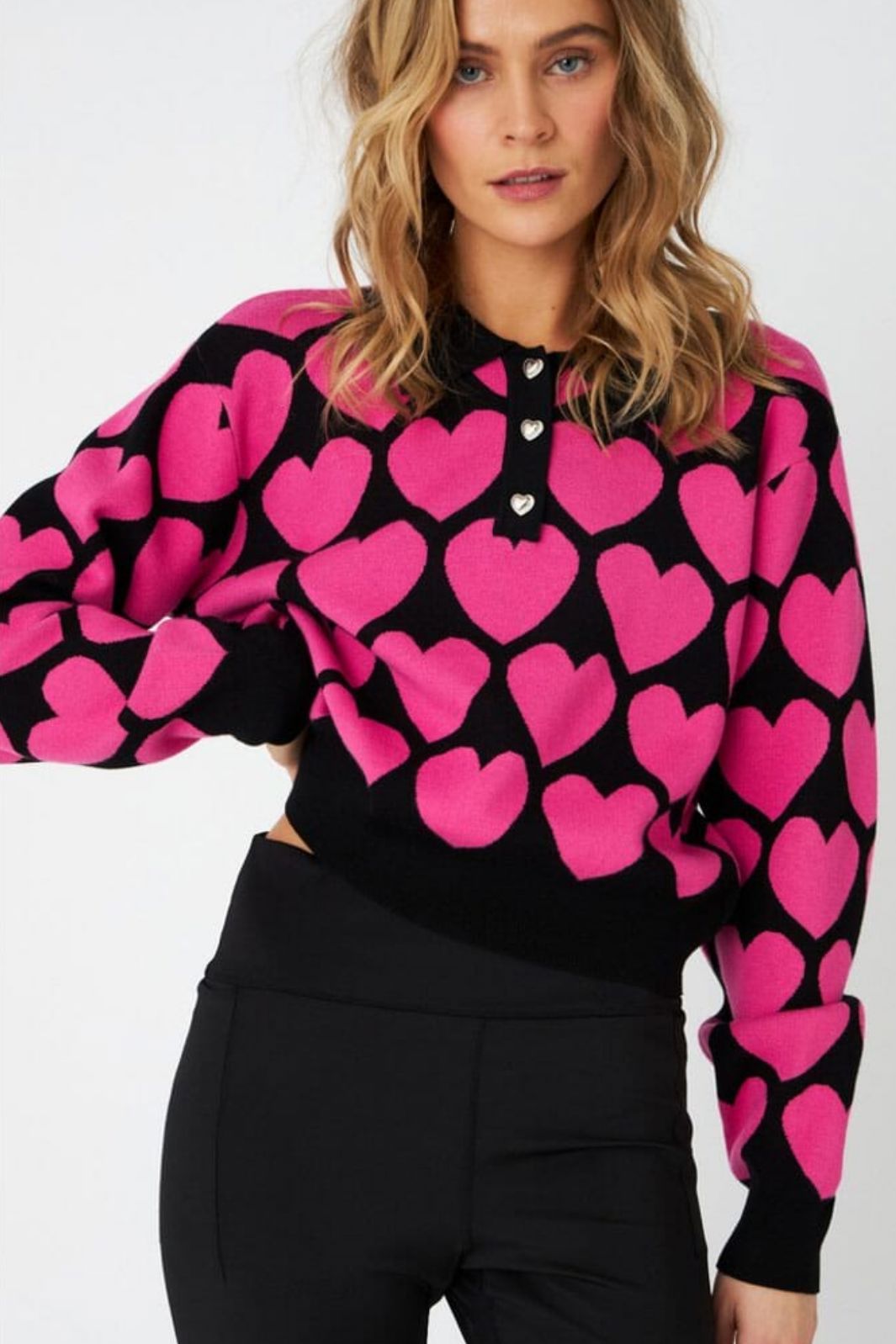 Cras - Lovemy Pullover C504 - 4015 - 4015 Pink Strikbluser