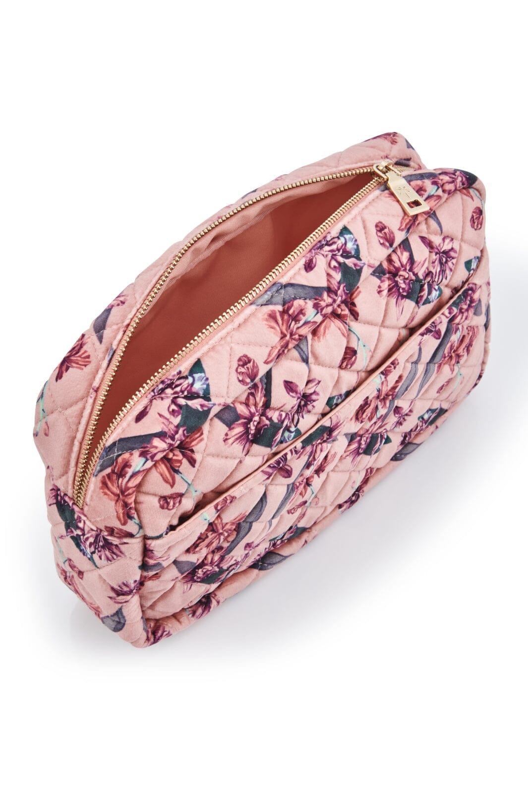 Fan Palm - Beauty Bag Velvet - Flawless Rose Toilettasker