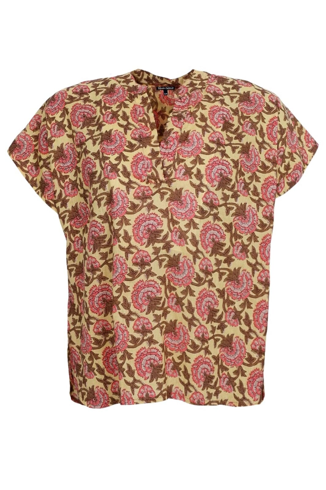 Black Colour - Bcflora S/S Blouse 39814 - Sun Flower