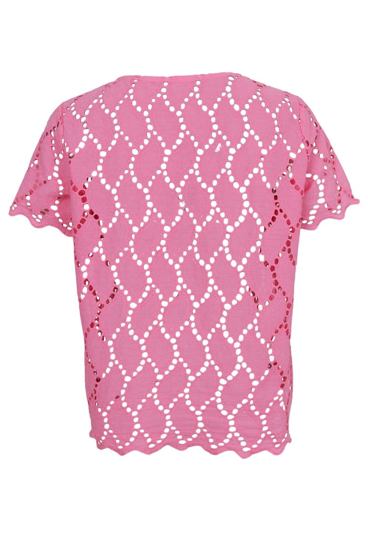 Forudbestilling - Black Colour - Bcfreya Ss Tee Blouse 40864 - Pink