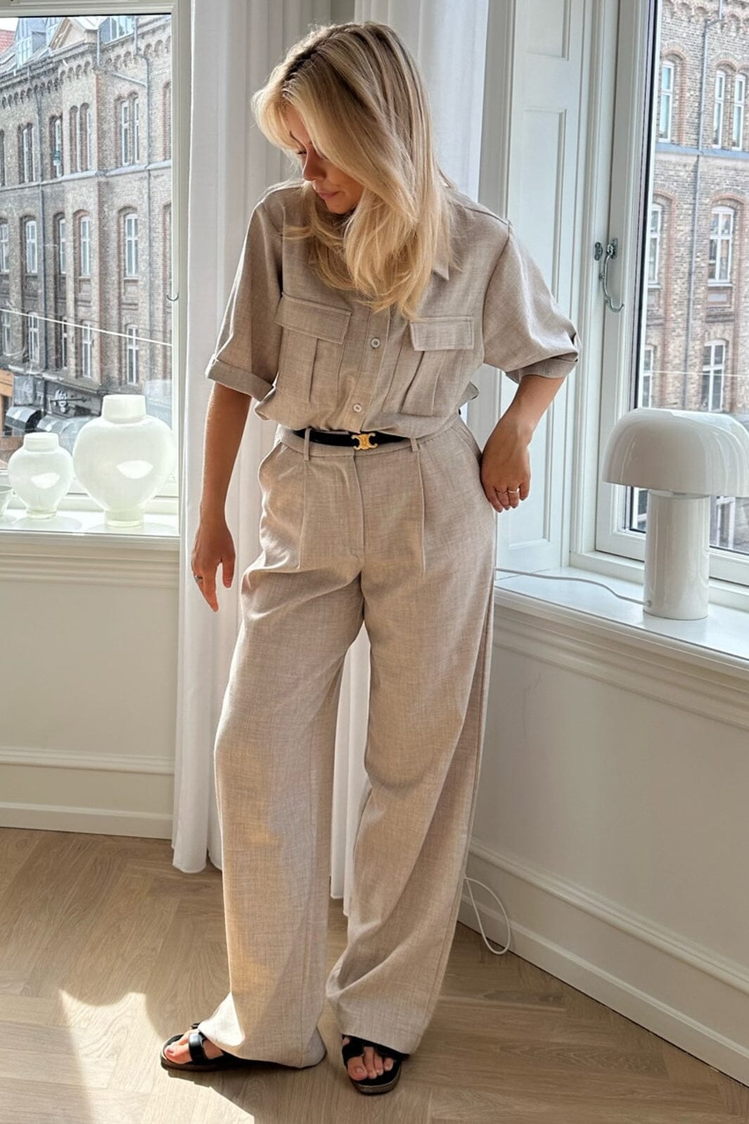 Forudbestilling - BYIC - Celina Pants - Beige Bukser