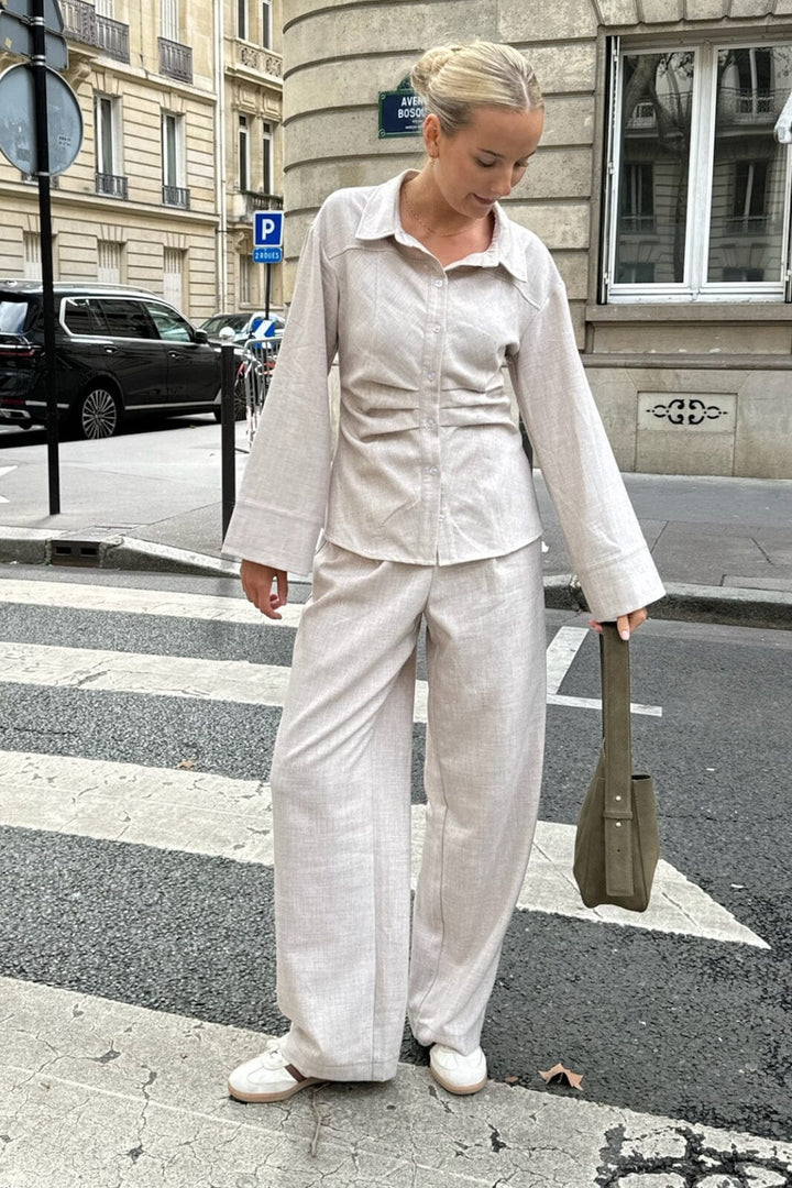 Forudbestilling - BYIC - Celina Pants - Beige Bukser
