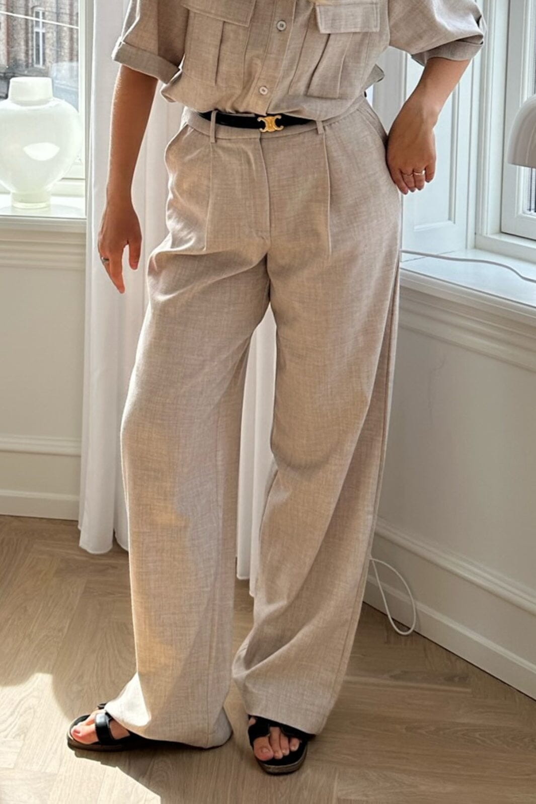 Forudbestilling - BYIC - Celina Pants - Beige Bukser
