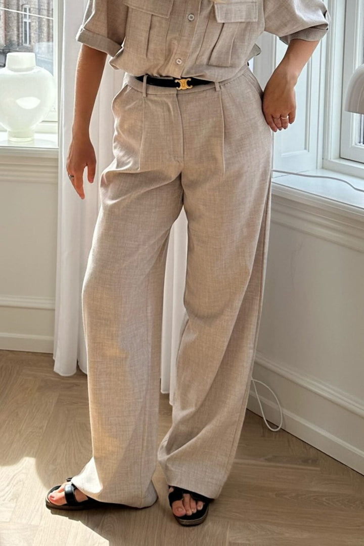 Forudbestilling - BYIC - Celina Pants - Beige Bukser