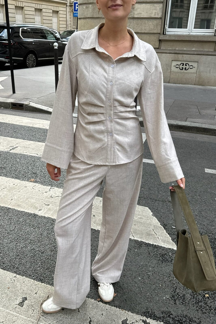 Forudbestilling - BYIC - Celina Pants - Beige Bukser