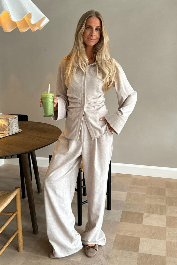 Forudbestilling - BYIC - Celina Pants - Beige Bukser