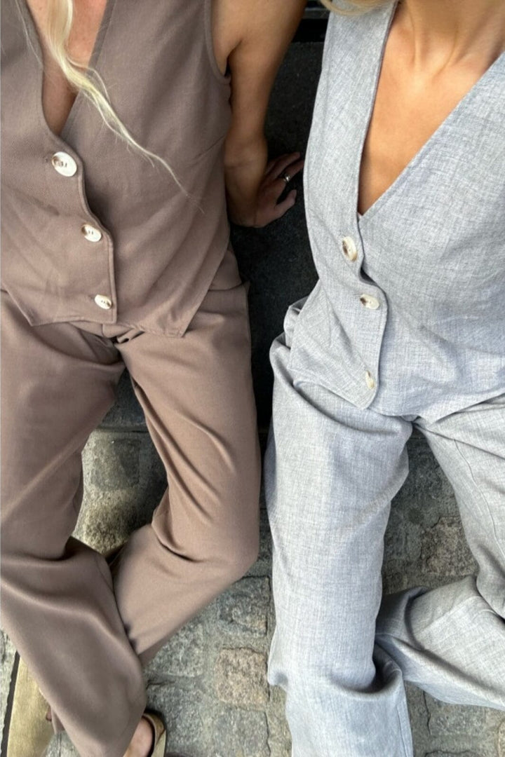 Forudbestilling - BYIC - Celina Pants - Grey Bukser