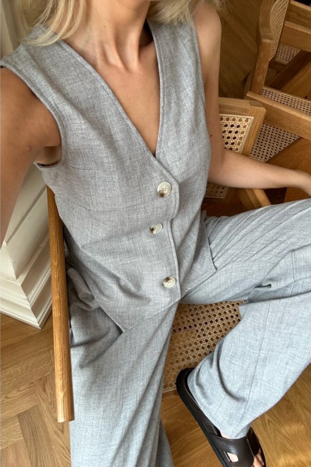 Forudbestilling - BYIC - Celina Pants - Grey Bukser