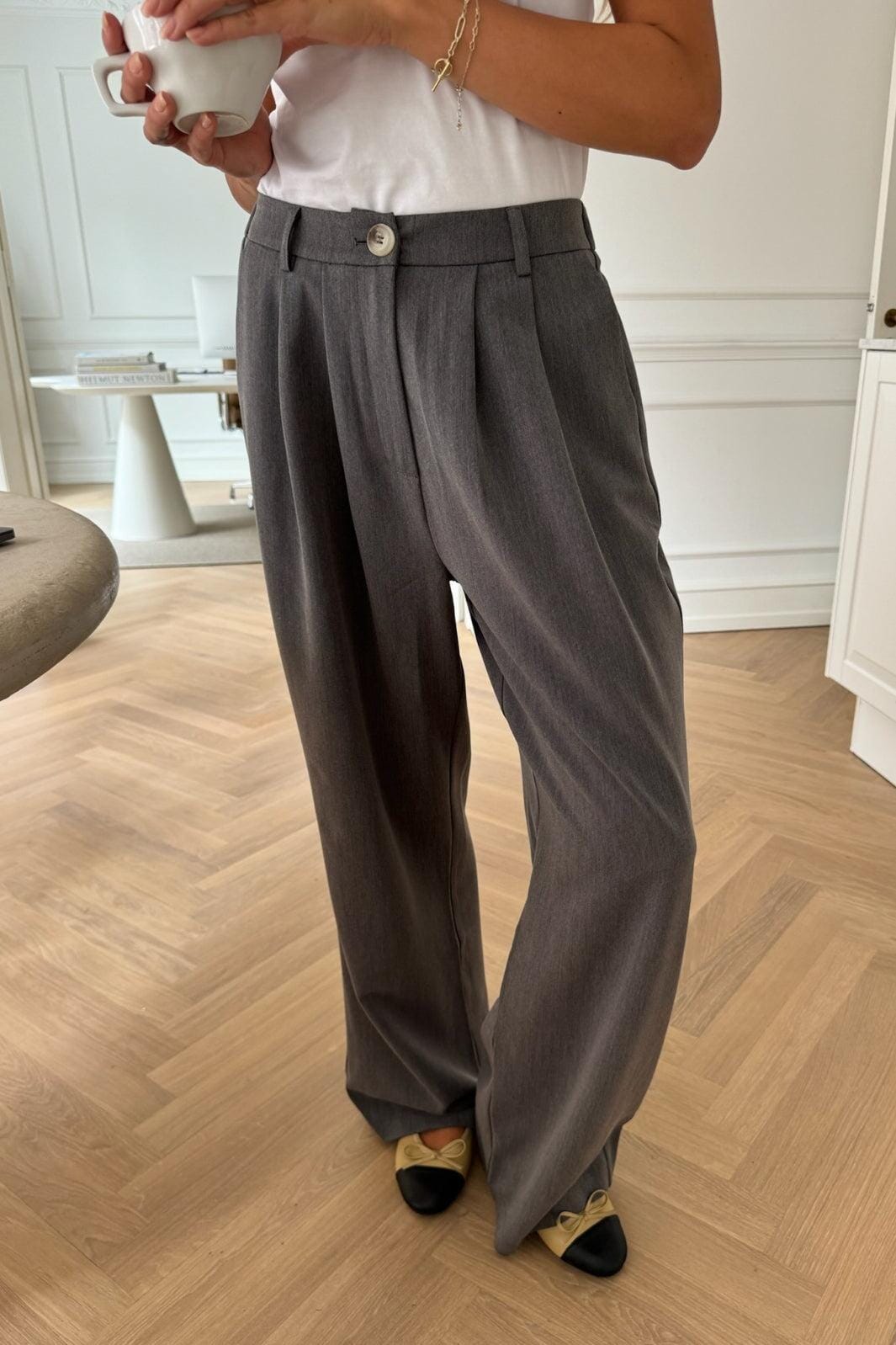 Forudbestilling - BYIC - Claraic Pants - grey Grey Bukser