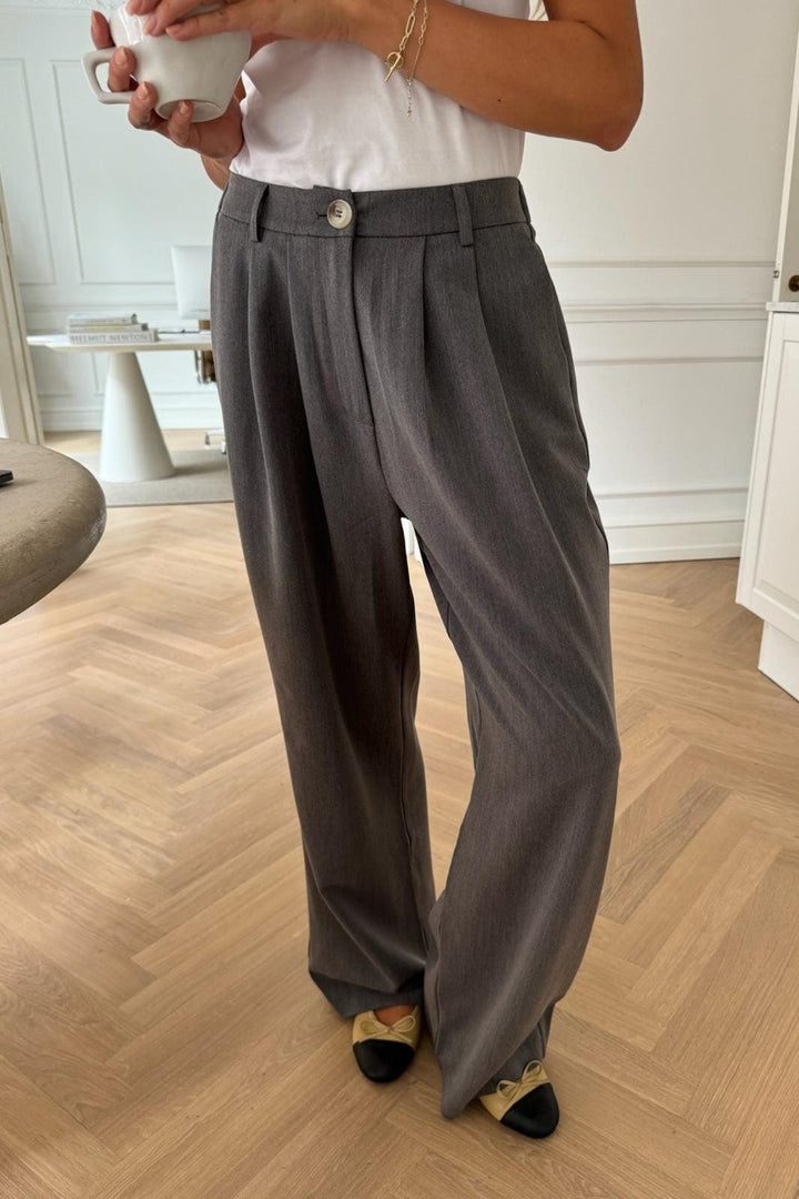 Forudbestilling - BYIC - Claraic Pants - grey Grey Bukser