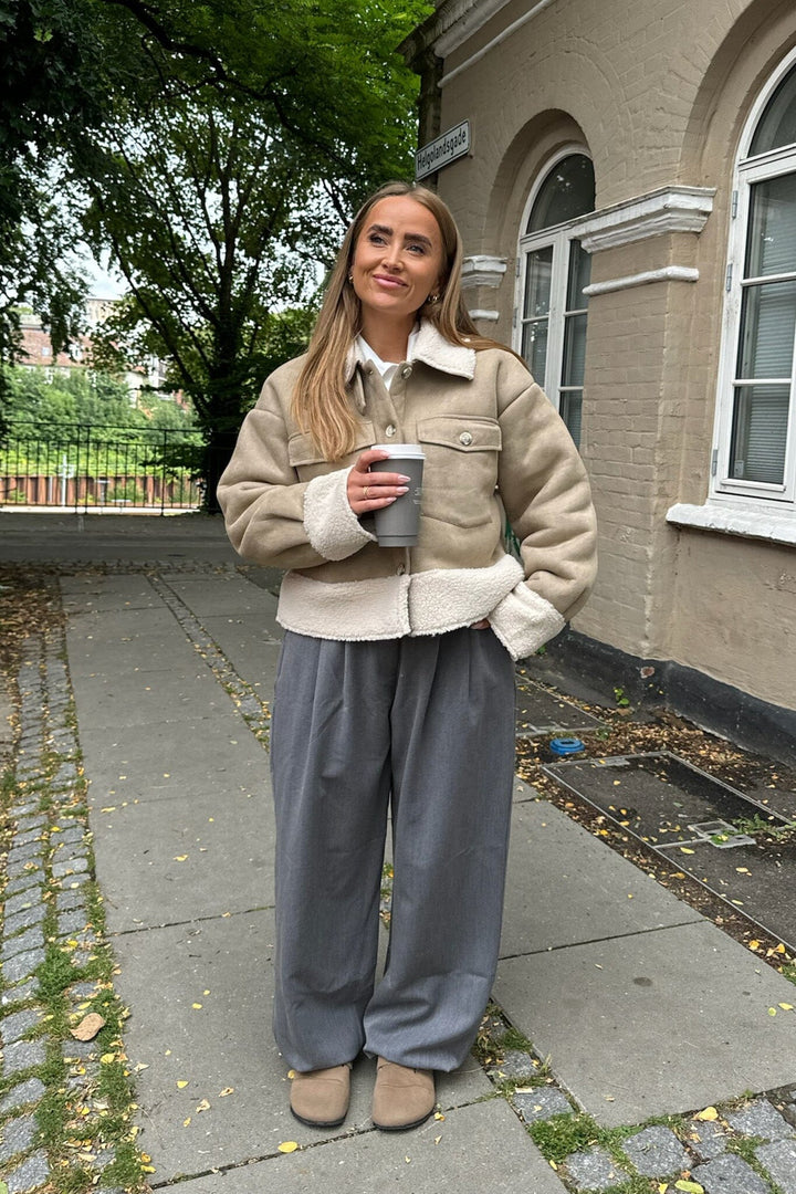 Forudbestilling - BYIC - Claraic Pants - grey Grey Bukser