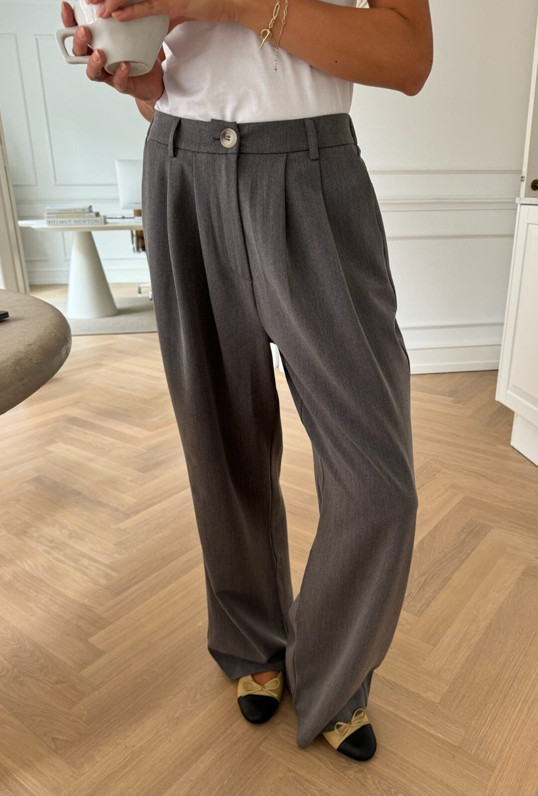Forudbestilling - BYIC - Claraic Pants - grey Grey Bukser