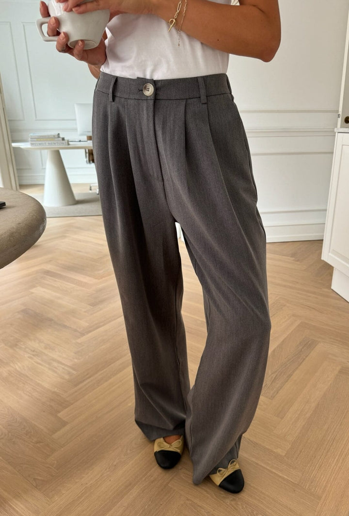 Forudbestilling - BYIC - Claraic Pants - grey Grey Bukser