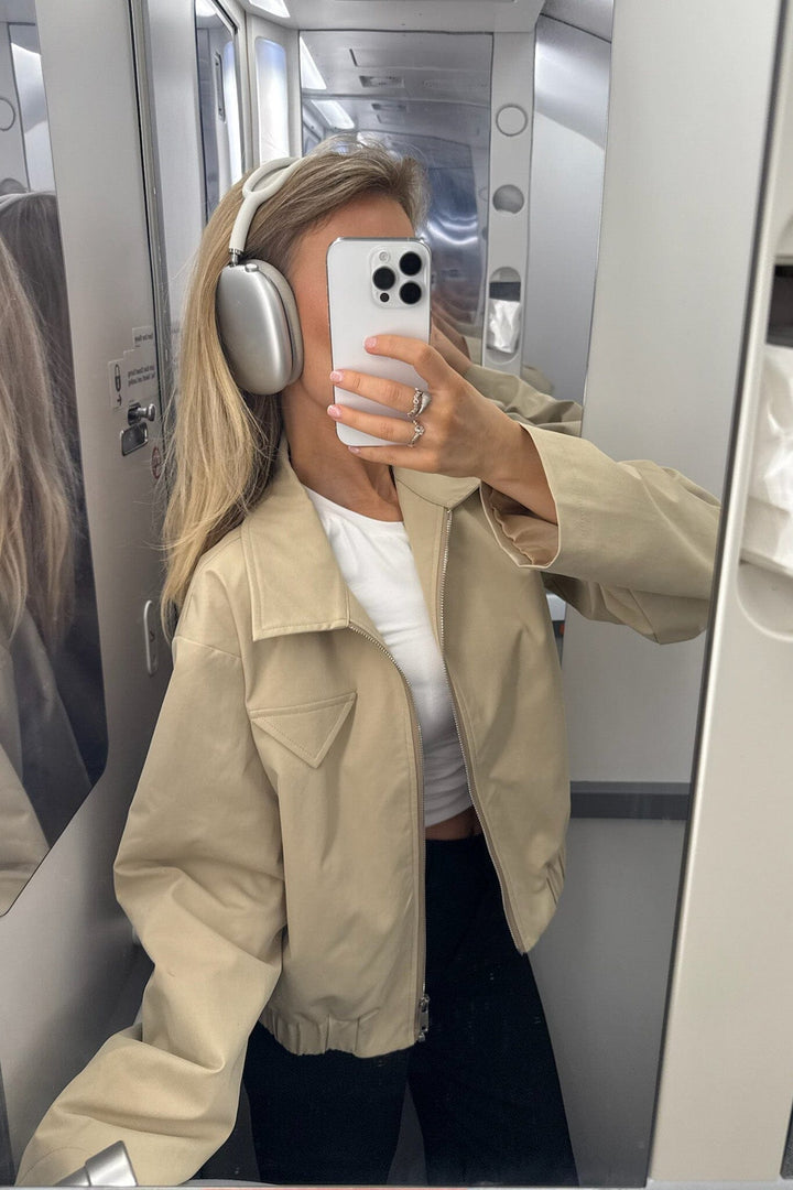 Forudbestilling - BYIC - Sarahic Short Jacket A23725 - Beige Jakker