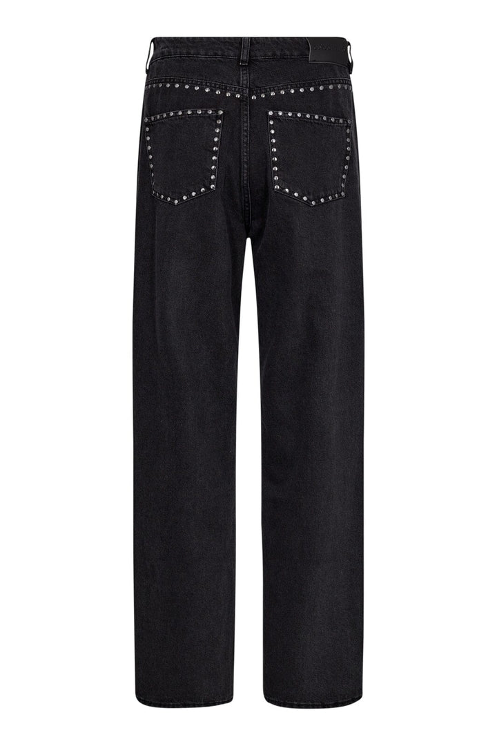 Forudbestilling - Co´couture - New Vikacc Stud Jeans 31346 - 96 Black Bukser