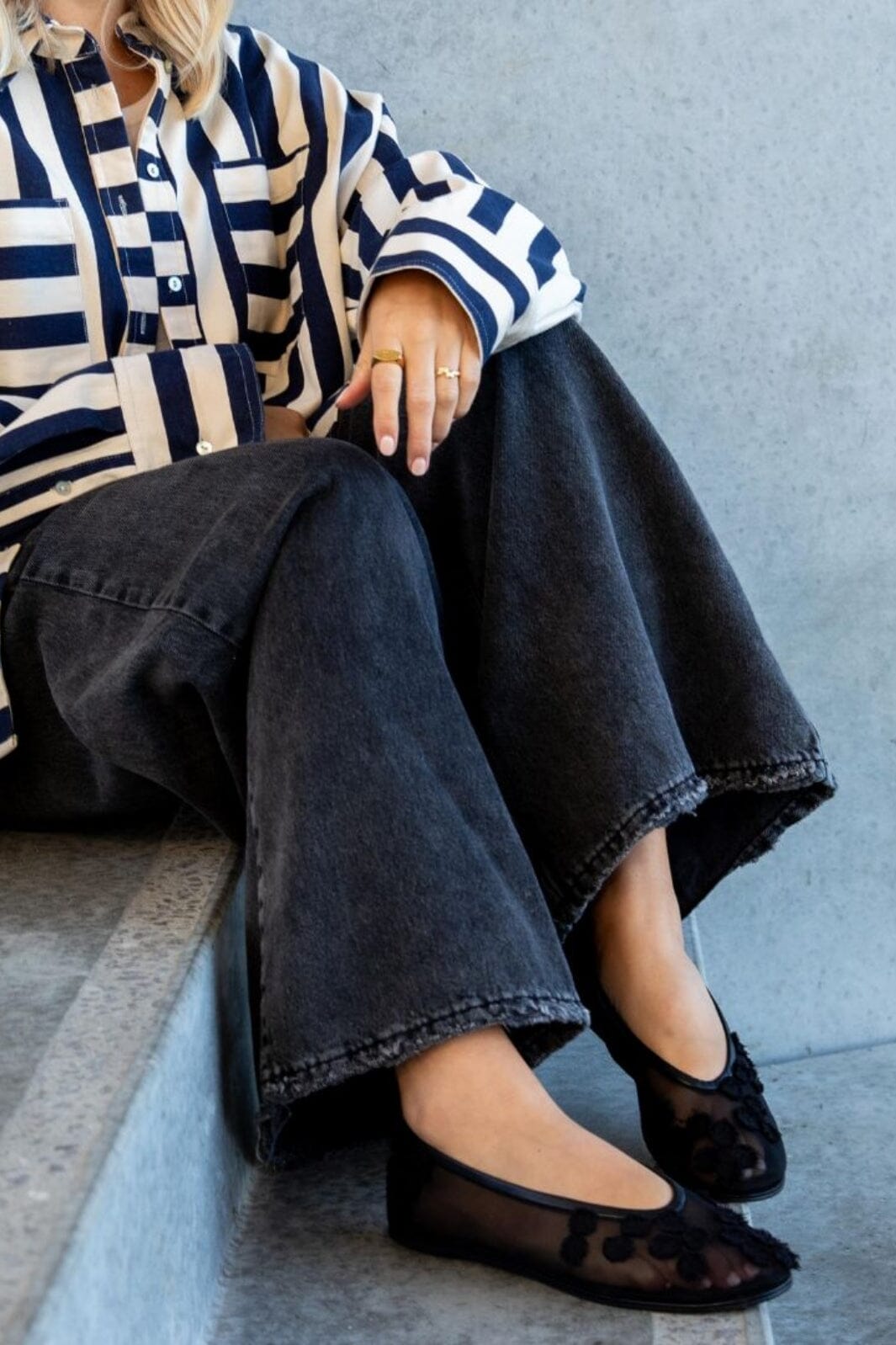 Copenhagen Shoes - Ballerina Net CS8600 - 0001 - Black