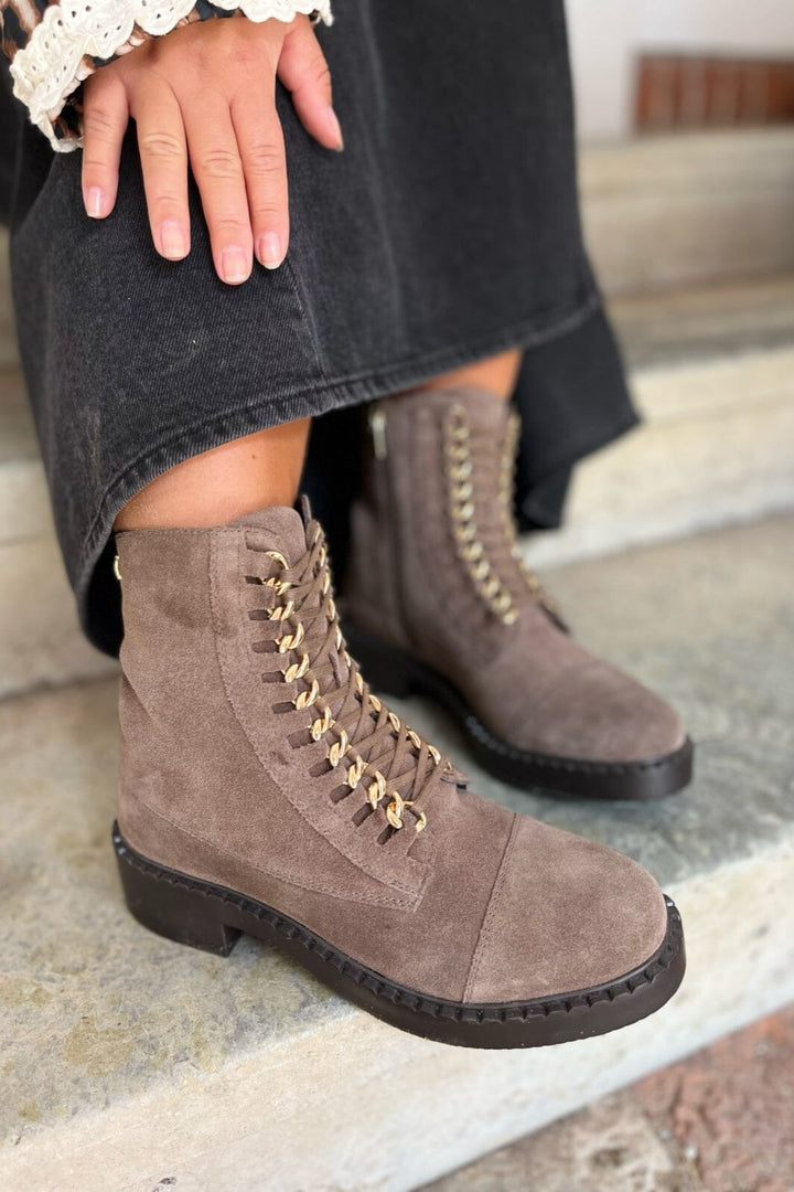 Forudbestilling - Copenhagen Shoes - New Rock Suede - 2827 Smoke Støvler