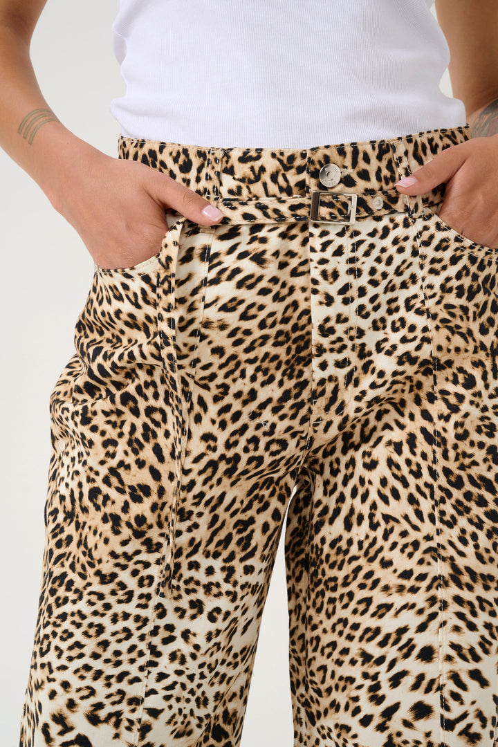 Forudbestilling - Gestuz - Gzleonia Pants - 107265 Leopard Print Bukser