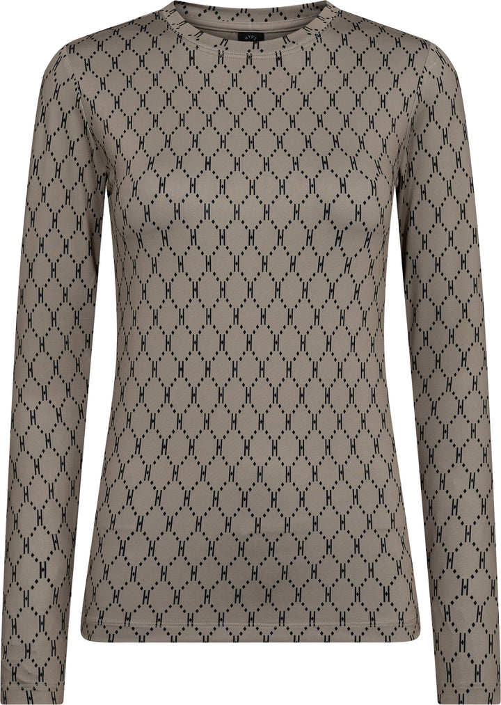 Forudbestilling - Hype The Detail - Printed Blouse 200-14 - 45 - Sand Bluser