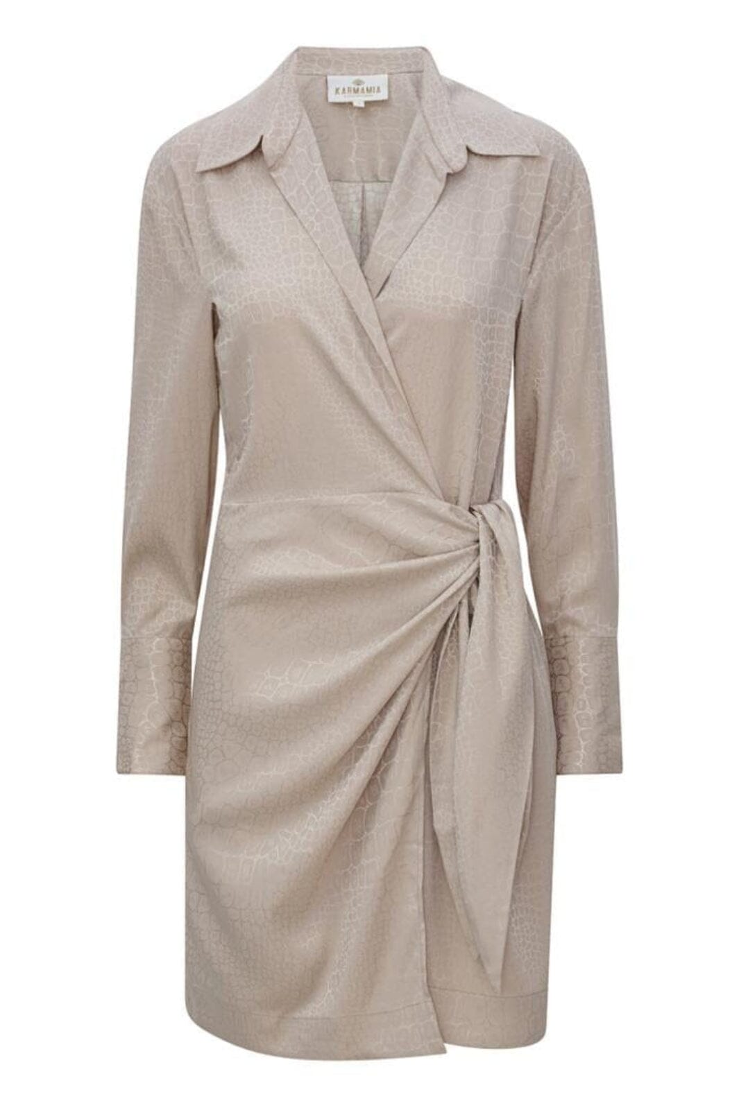 Forudbestilling - Karmamia - Ivy Wrap Dress - Snake Jacquard Kjoler