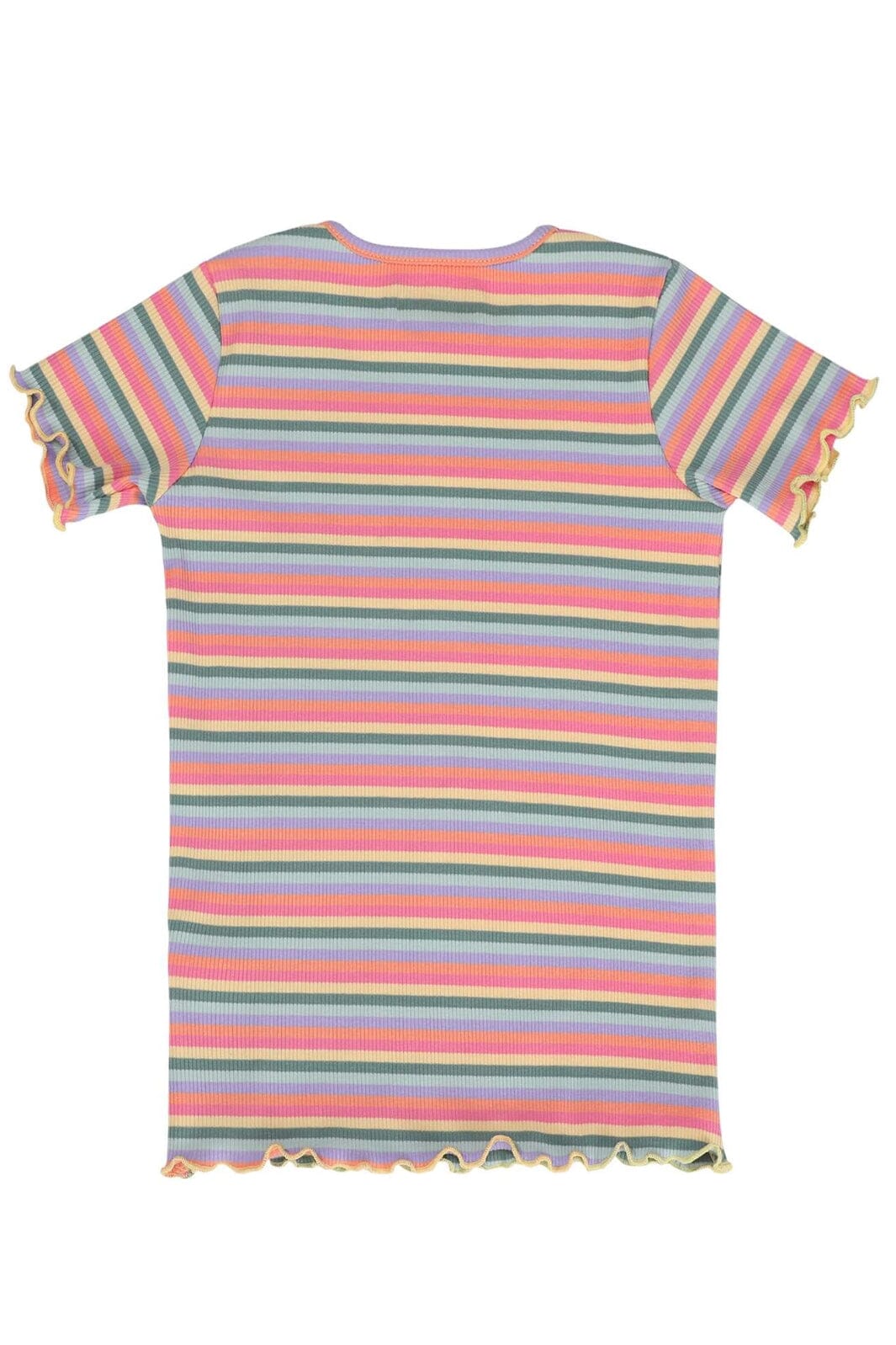 Liberte Ami - Natalia-Ss-Blouse-Kids 21067 - Multi Orange Pink Stripe