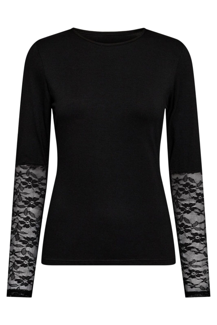 Liberte - Isa-Ls-Lace-Sleeve-Blouse - Black Flower2