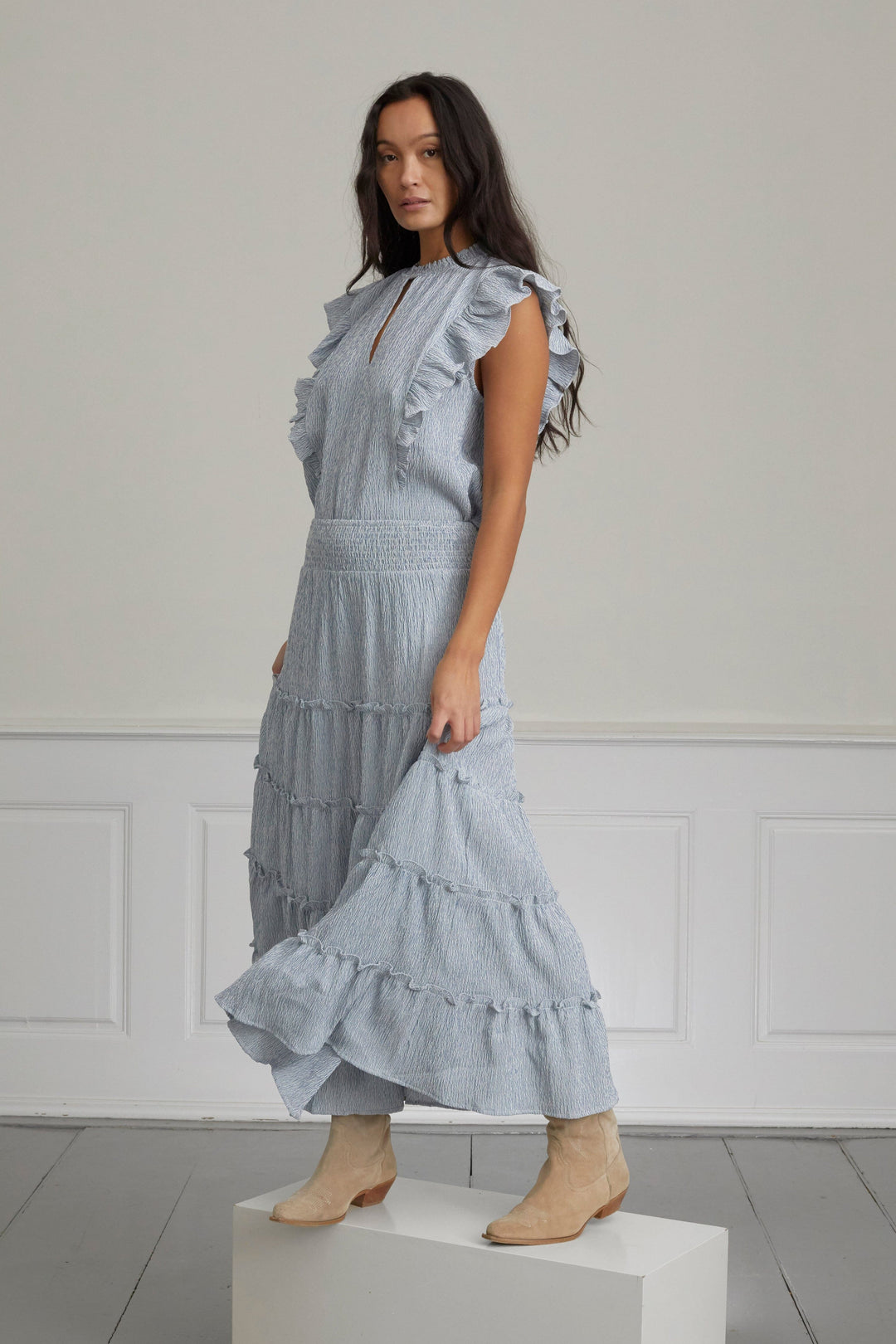 Forudbestilling - Love & Divine - Love1326 18716 - 832 - Blue/White Stripe Nederdele