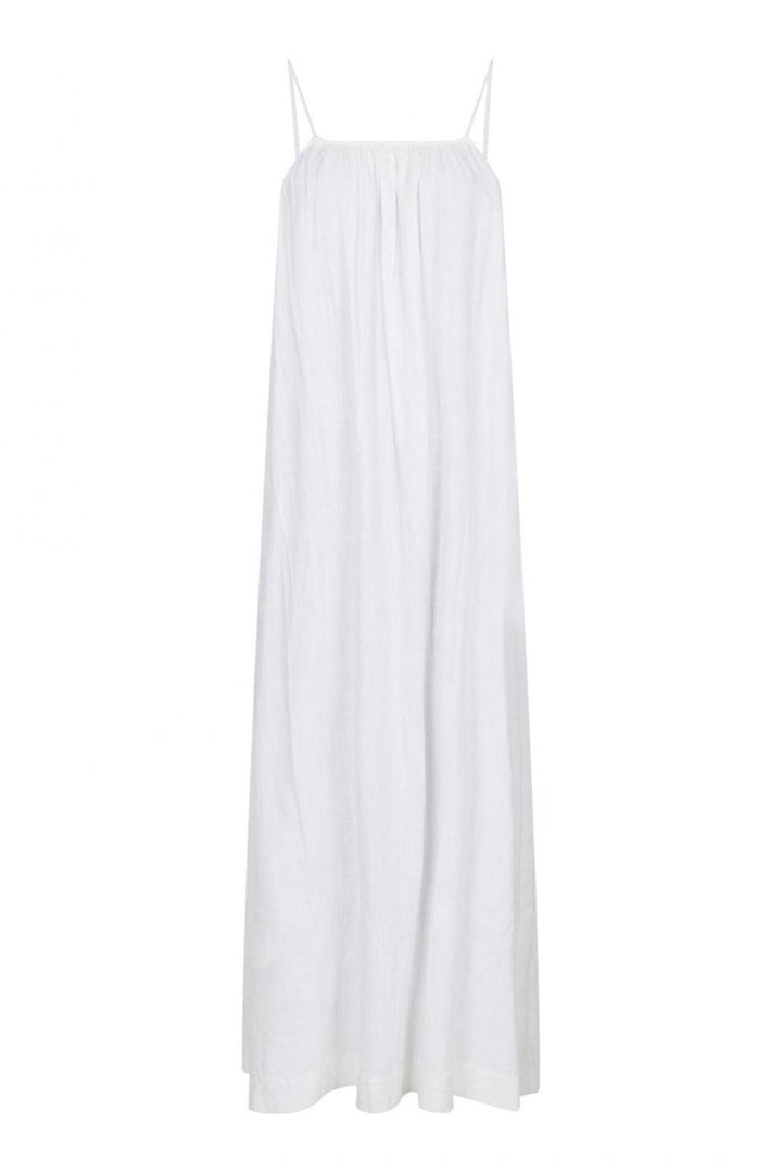 Forudbestilling - Neo Noir - Allie Soft Linen Dress - White Kjoler
