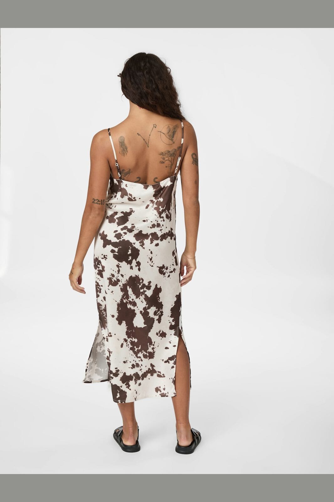 Neo Noir - Kamran Cow Print Dress 166092 - 210 - Brown